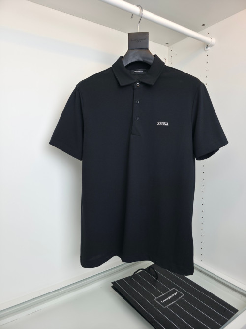 비즈니스 레저 플립 칼라 반팔 폴로셔츠