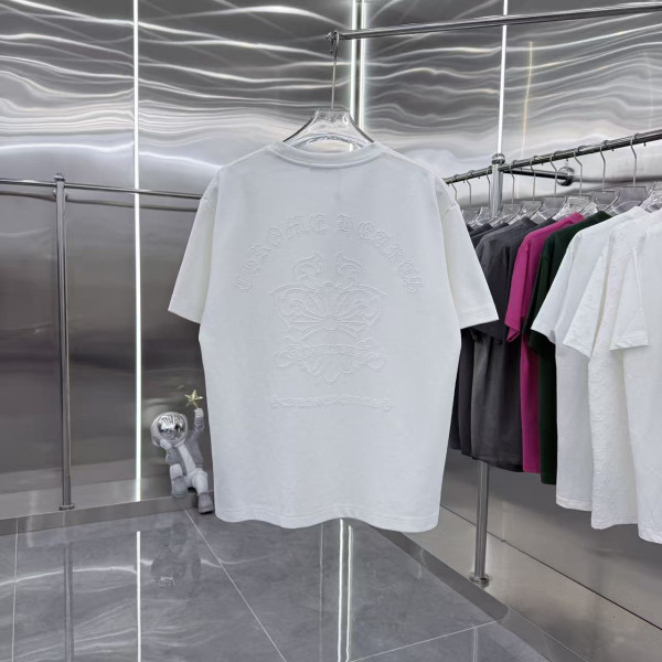 크롬하츠 흰 로고 반팔