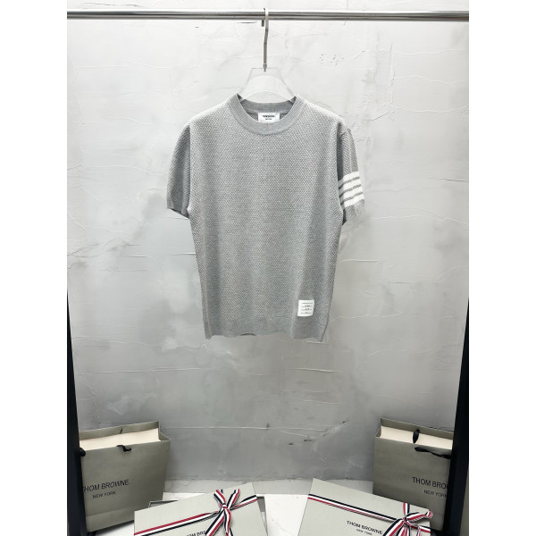 벌집 무늬 니트 반팔