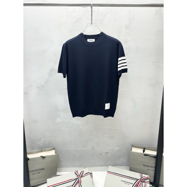 벌집 무늬 니트 반팔