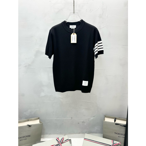 벌집 무늬 니트 반팔