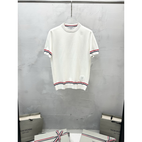 빨강백파랑 스트라이프 니트 셔츠