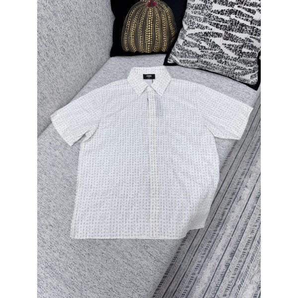 FF 아마 단추 셔츠