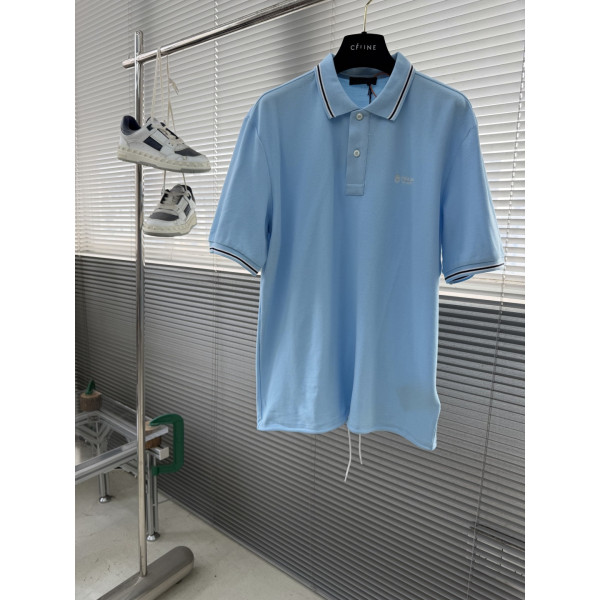 로고 자수 드로스트링 폴로셔츠