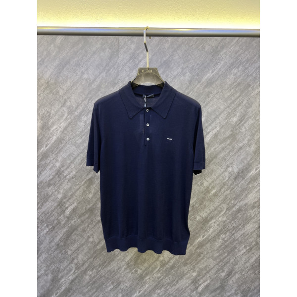 FW25 자수 로고 숏슬리브 폴로 셔츠