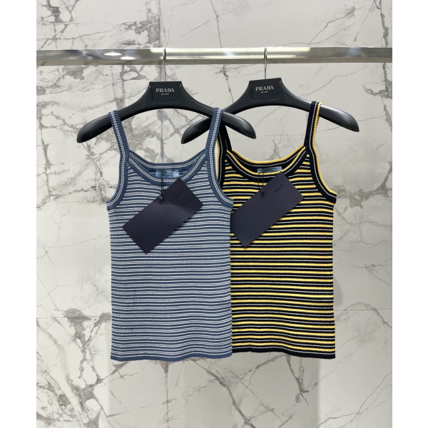 컬러블럭 스트라이프 삼각 끈나시