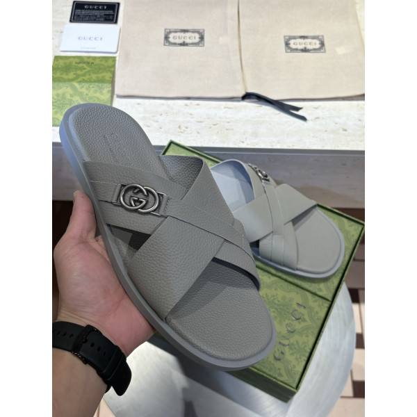 교차 샌들 인터락 더블 컬러 솔 더블 G