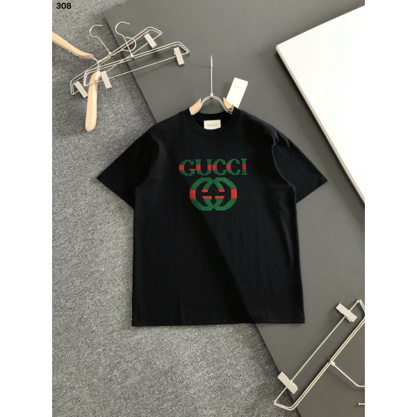 최상급 버전 반팔 라운드넥 티셔츠