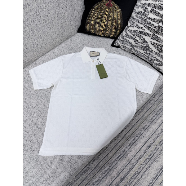 풀프린트 버튼 POLO 셔츠 반팔