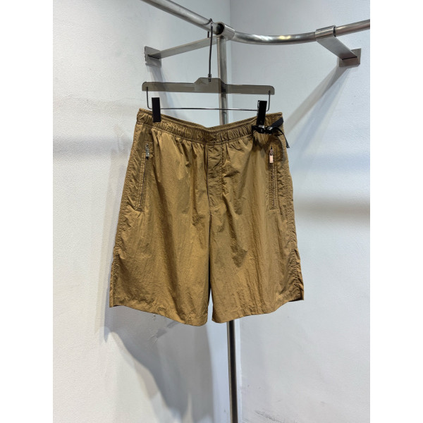 클래식 단색 조절식 버클 디자인 엘라스틱 웨이스트 숏팬츠