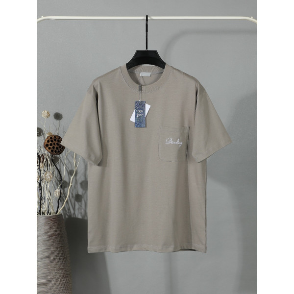 지애 주머니 자수 반팔