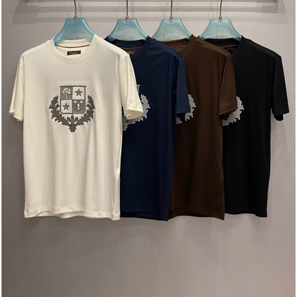 남성 배지 열전사 반팔 티셔츠