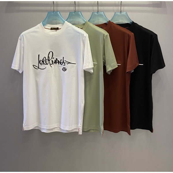 클래식 라운드넥 티셔츠, 자수 패턴