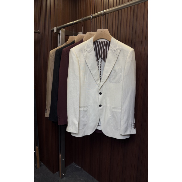 린넨 소재 수트