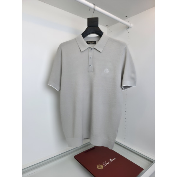 클래식 로고 자수 플립 칼라 반팔 폴로 셔츠