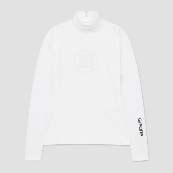 G포어 RIB HYBRID MOCKNECK T-SHIRT(WOMEN)