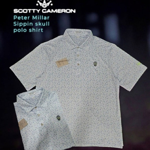스카T 카메론 X Peter Millar 스컬 폴로셔츠