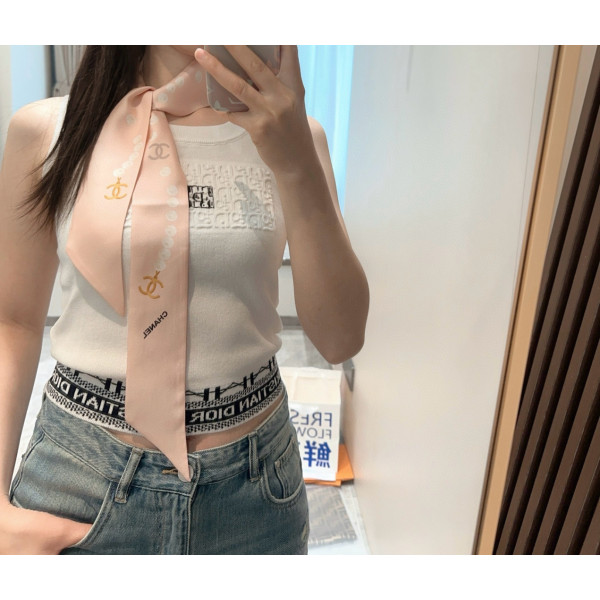 로고 실크 스카프