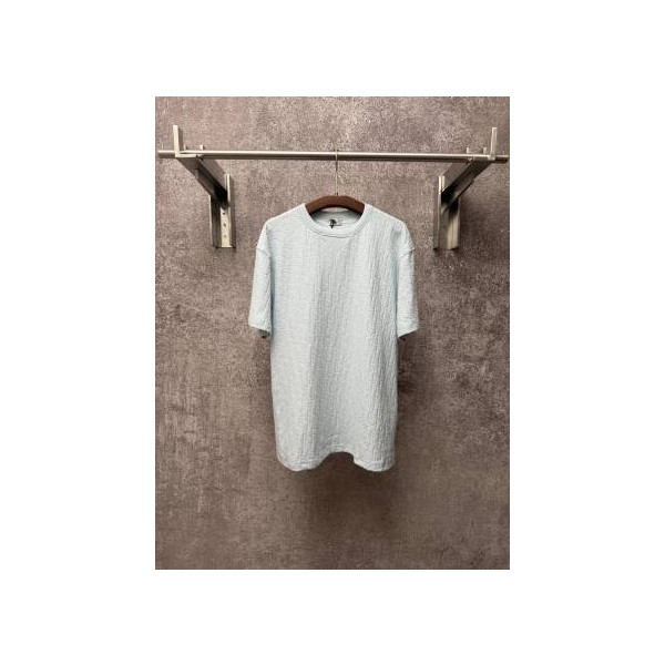 타월 코튼 자카드 반팔 티셔츠