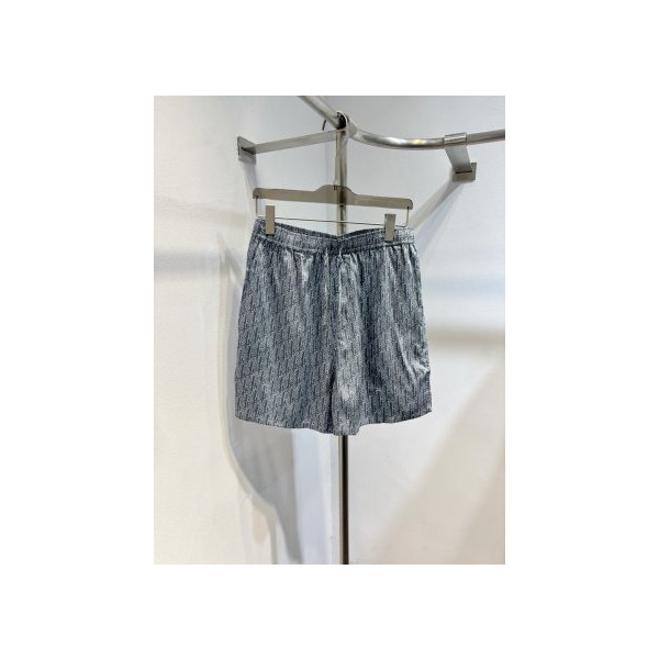 오블리크 프린트 숏팬츠