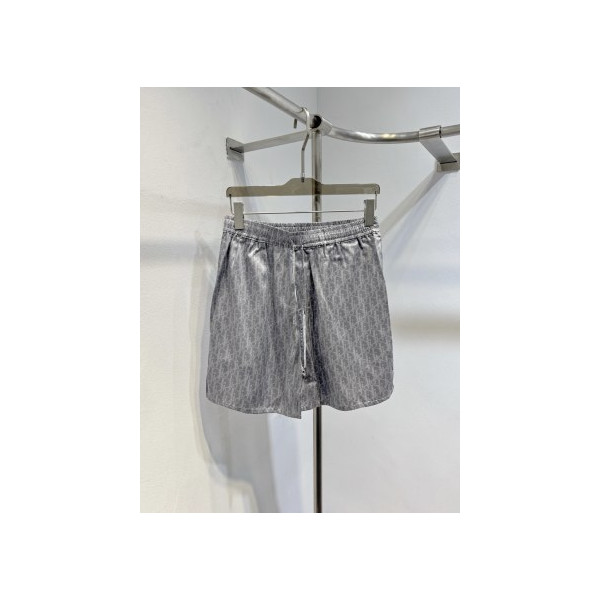 오블리크 프린트 숏팬츠