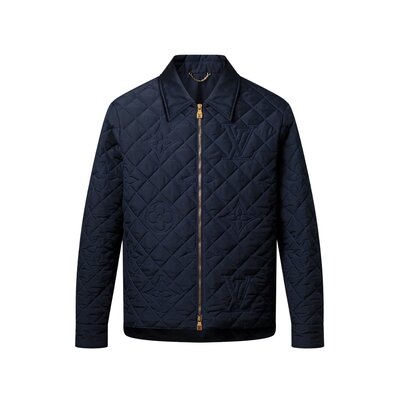 퀼티드 모노그램 오버셔츠