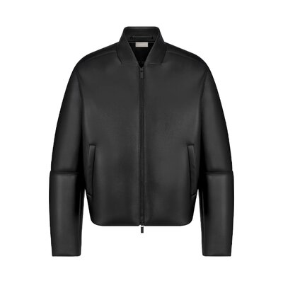 박시 블루종 재킷 양가죽