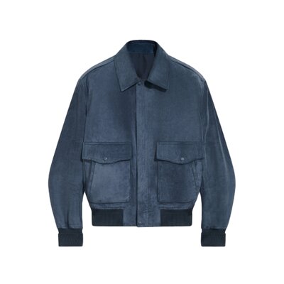 스웨이드 플라이트 재킷