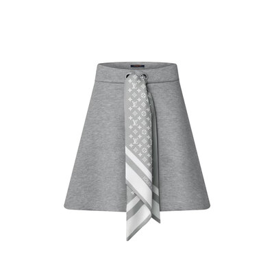 모노그램 스카프 미니 스커트