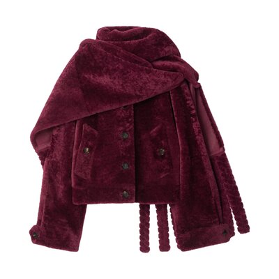 디태처블 스카프 시얼링 재킷