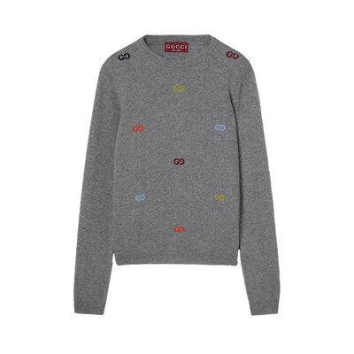 인타르시아 파인 캐시미어 스웨터