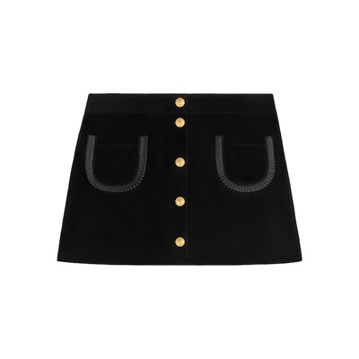 미니 스커트 - 스웨이드