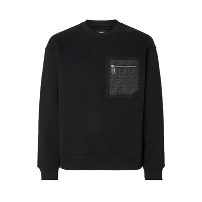 블랙 저지 스웨트 셔츠