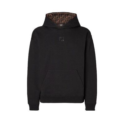 블랙 코튼 스웨트 셔츠