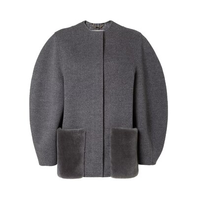 블루종 울 재킷