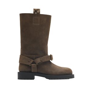 스웨이드 소프트 새들 로우 부츠