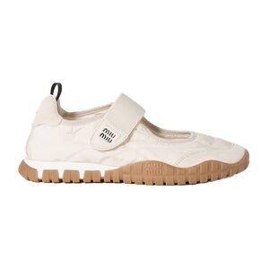 타이어 기능성 소재 및 스웨이드 발레리나 아리보리