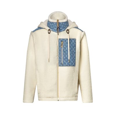 모노그램 액센트 플리스 재킷