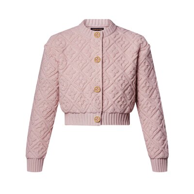 모노그램 타월링 가디건