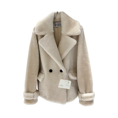 BC 양모 모피 코트