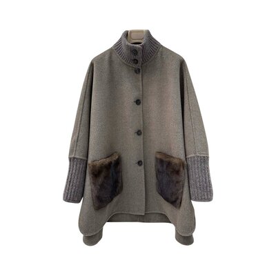 LP 케시미어 밍크 포켓코트