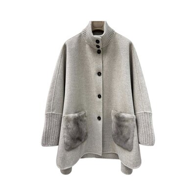 LP 케시미어 밍크 포켓코트