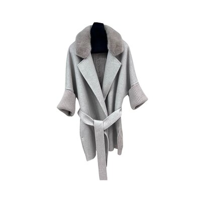 막스마라 캐시미어 밍크 코트