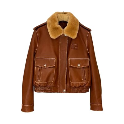 미우미우 레트로 가죽재킷