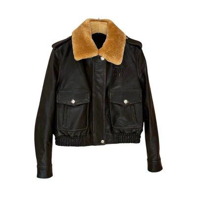 미우미우 레트로 가죽재킷