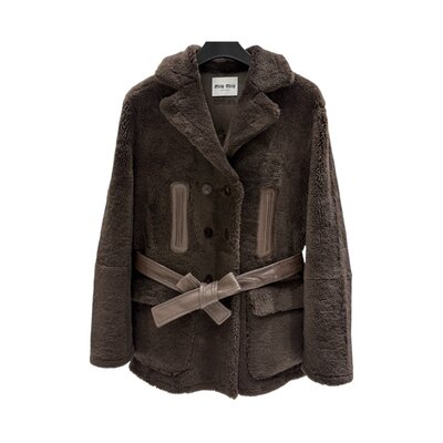 미우미우 루주핏 가죽 재킷