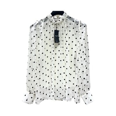 생로랑 토트 무늬 브라우스