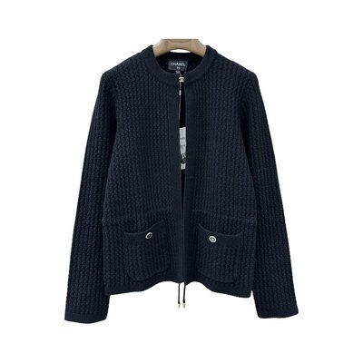 샤넬 라인스톤 버클 레이스업 가디건 재킷