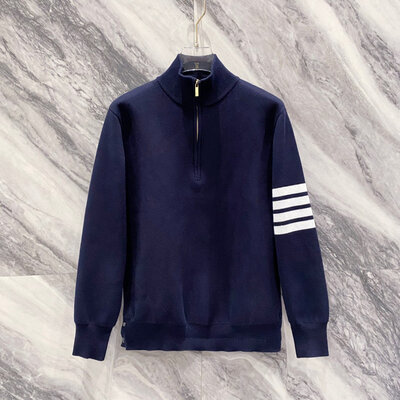 TB 스탠드넥 하프체스트 스웨터